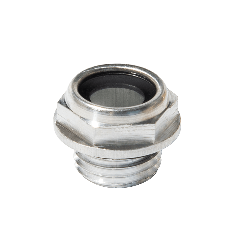 Aluminiumsolie niveau syn glas