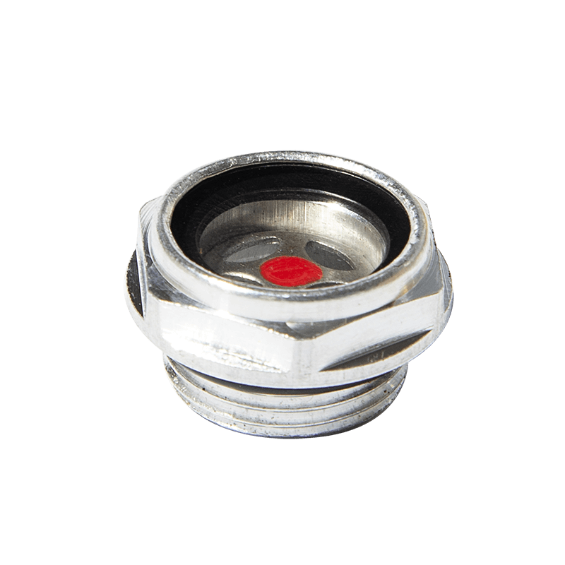 Aluminiumsolie niveau syn glas