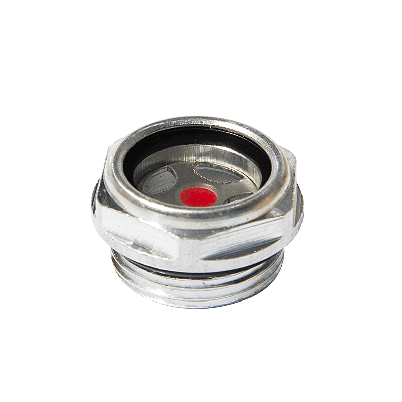 Aluminiumsolie niveau syn glas