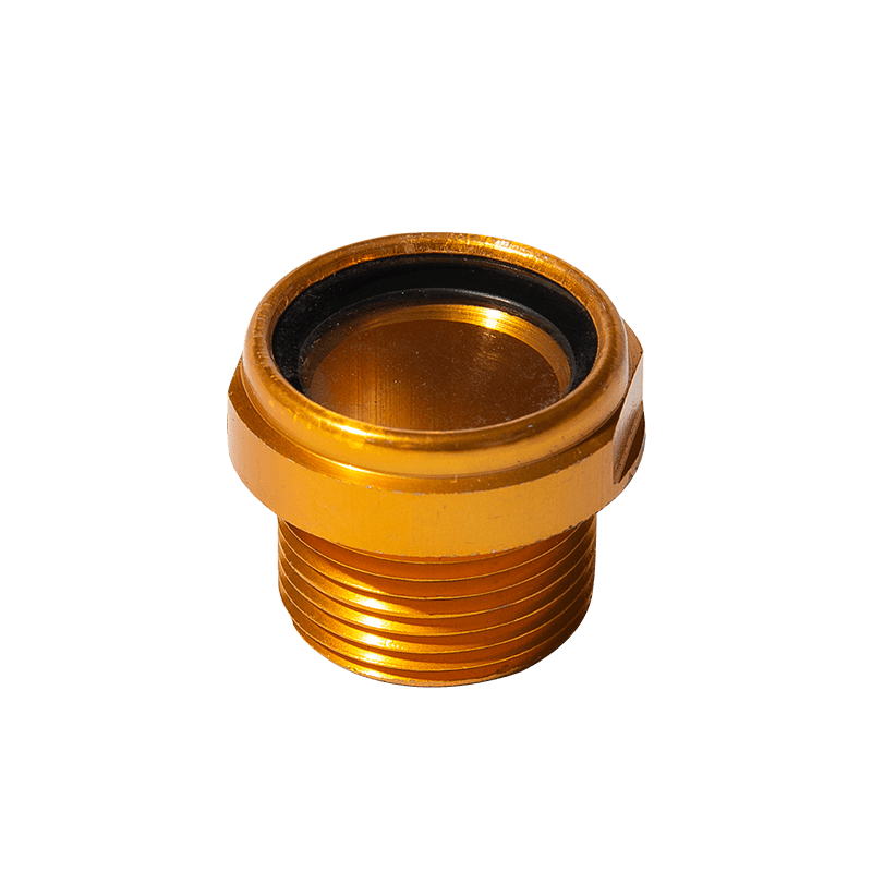 Aluminiumsolie niveau syn glas