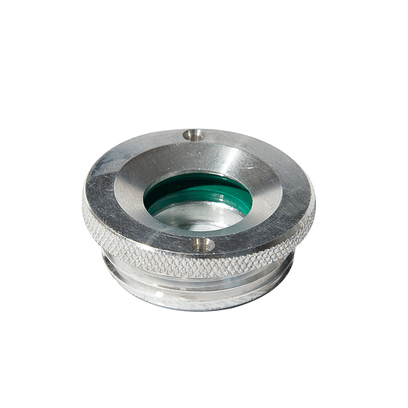 Aluminiumsolie niveau syn glas