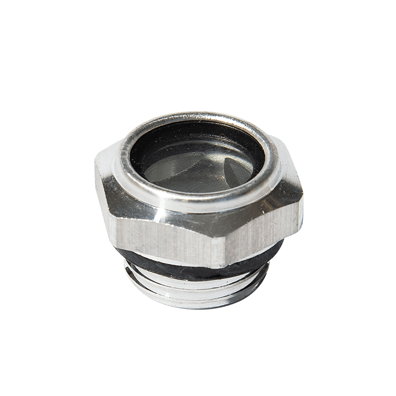 Aluminiumsolie niveau syn glas