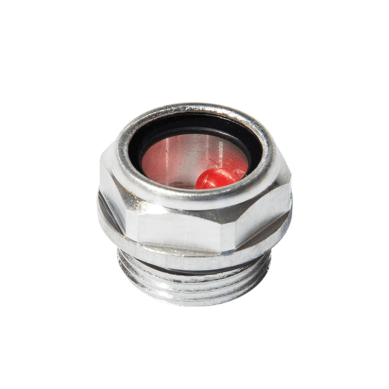 Aluminiumsolie niveau syn glas