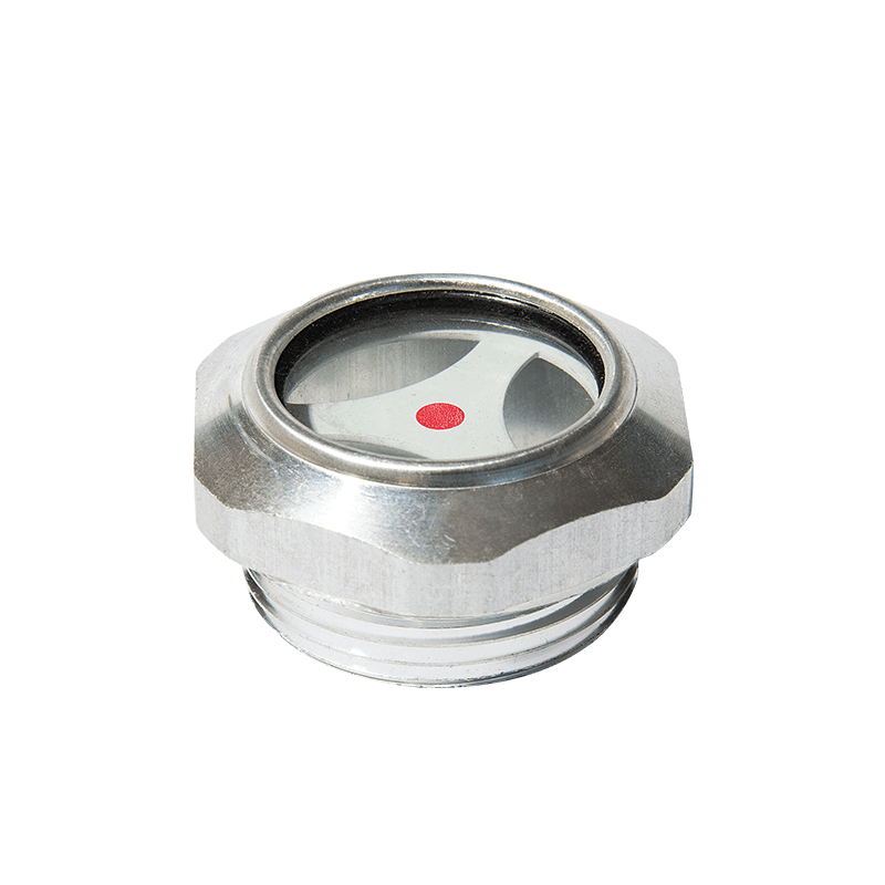 Aluminiumsolie niveau syn glas