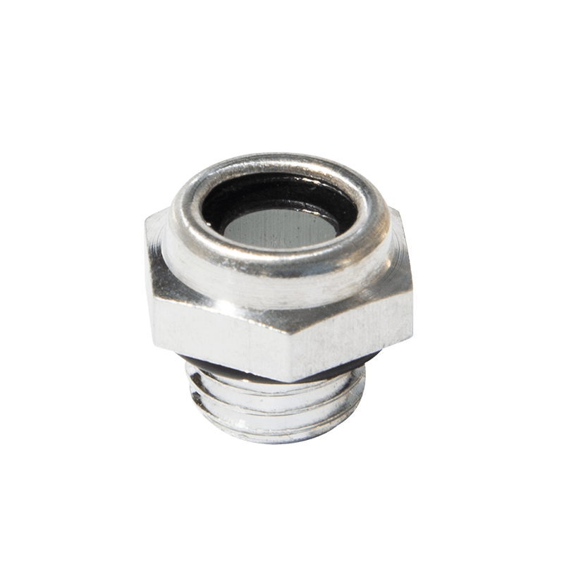 Aluminiumsolie niveau syn glas