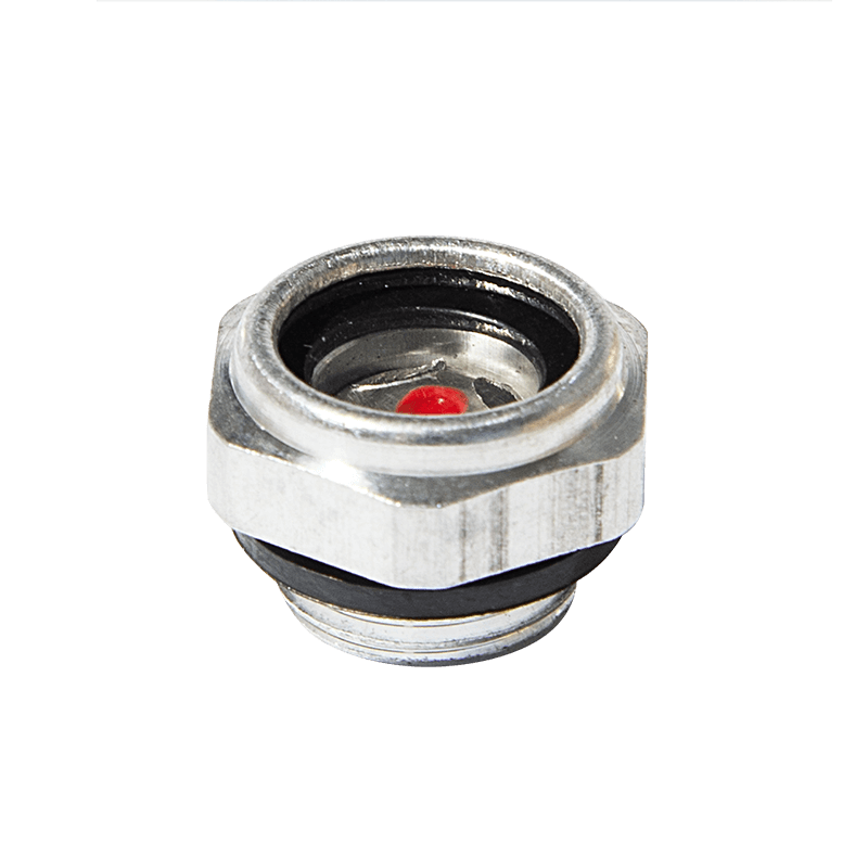 Aluminiumsolie niveau syn glas