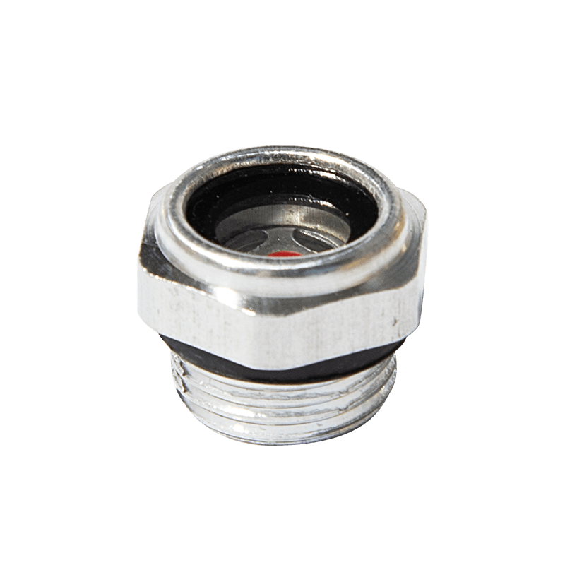 Aluminiumsolie niveau syn glas