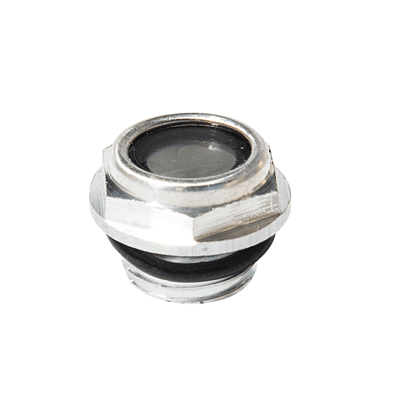 Aluminiumsolie niveau syn glas
