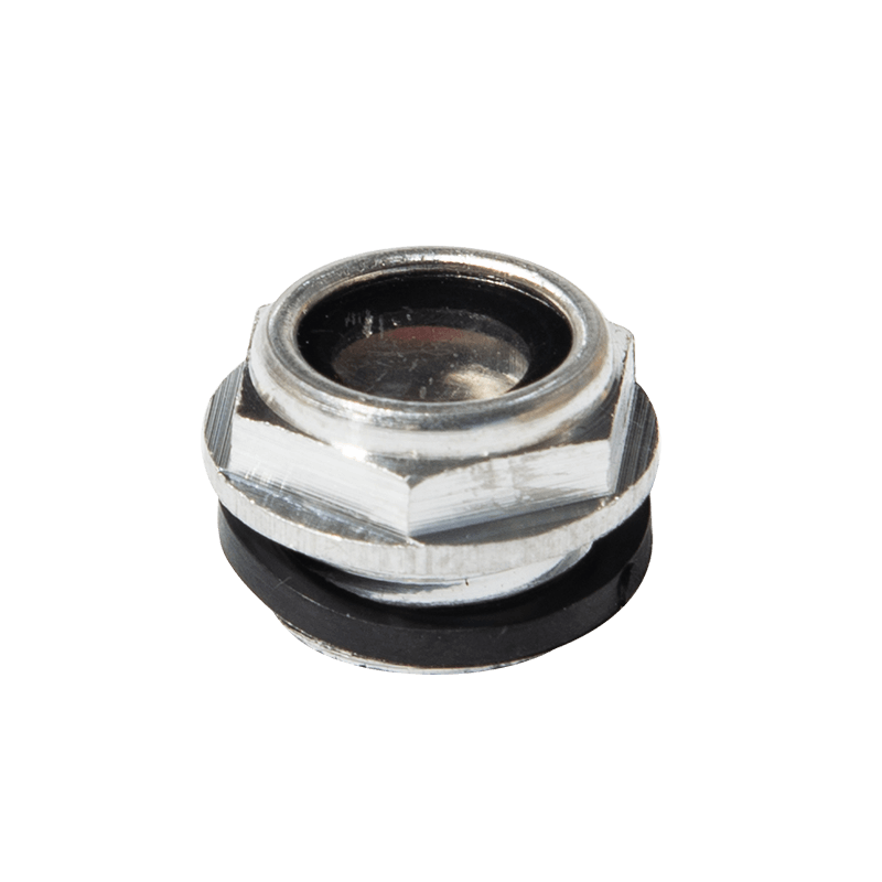 Aluminiumsolie niveau syn glas