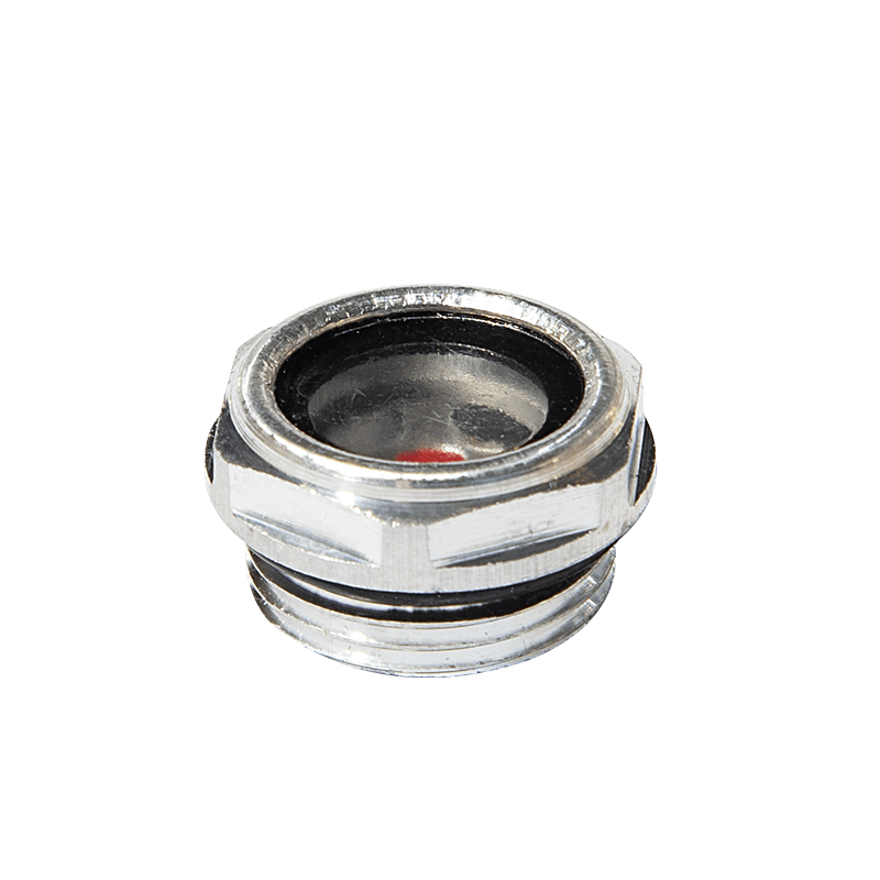 Aluminiumsolie niveau syn glas