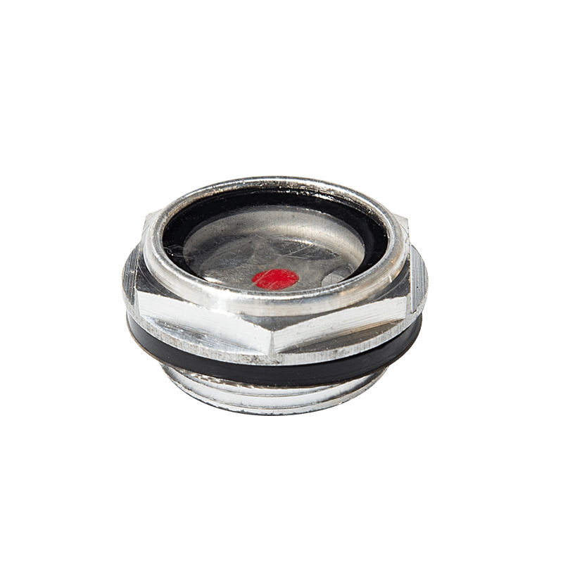 Aluminiumsolie niveau syn glas