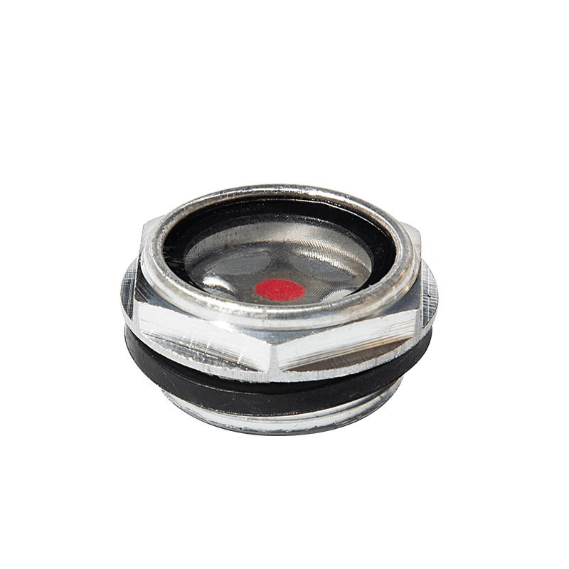 Aluminiumsolie niveau syn glas