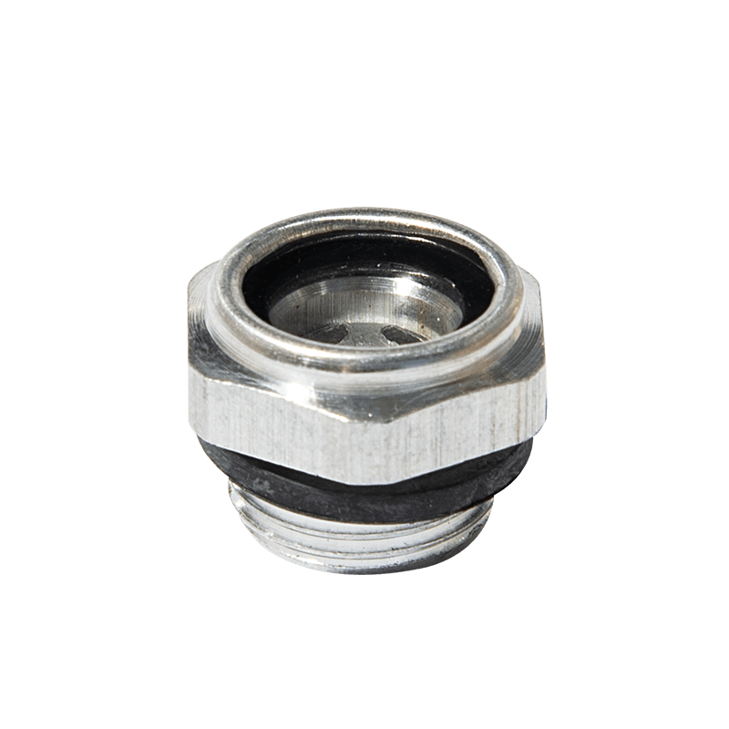 Aluminiumsolie niveau syn glas