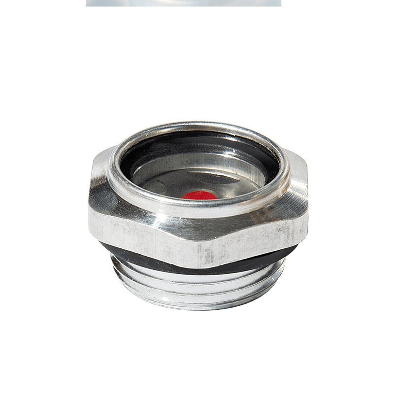 Aluminiumsolie niveau syn glas